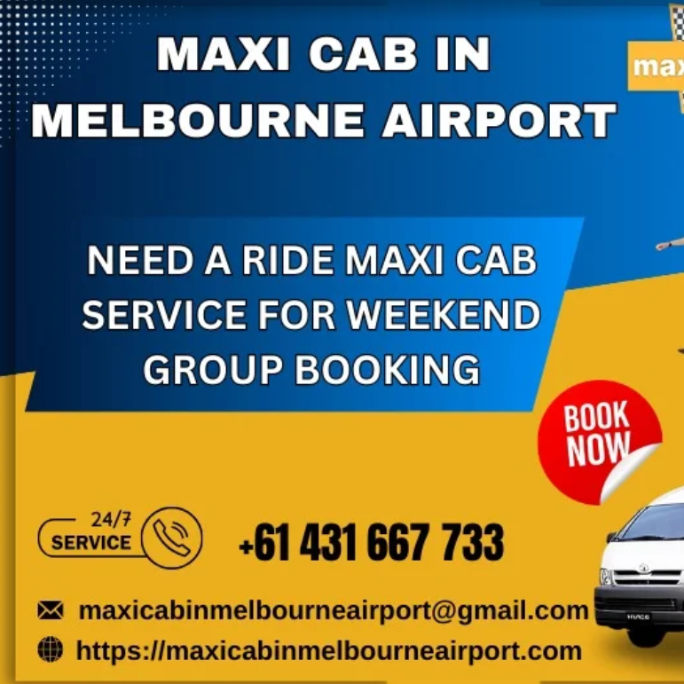 MAXI  CAB IN MELBOURNE AIRPORT