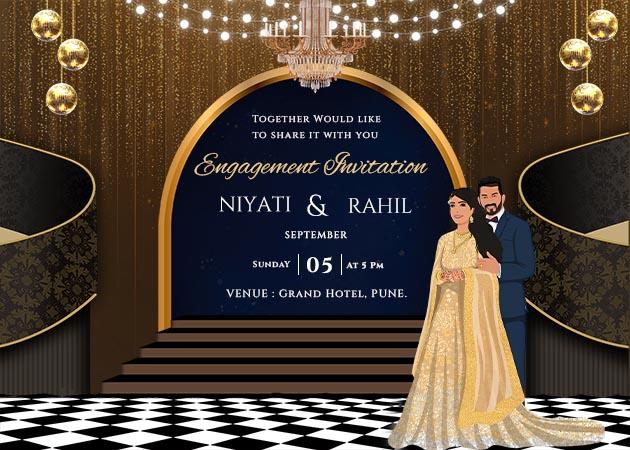 Engagement Card Invite