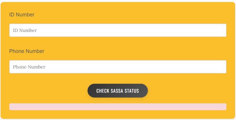 SASSA Status Check