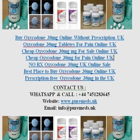 Buy Oxycodone 30mg Online UK Your Trusted Online UK Pharmacy
